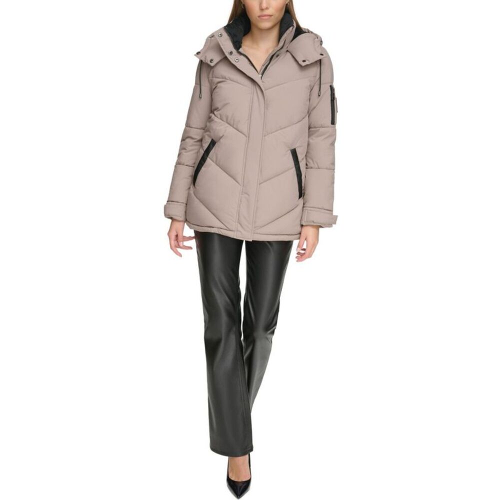DKNY Womens Mid-Length Puffer Jacket, NWT